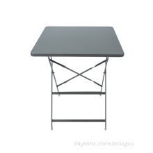 60cm Metal Folding Stretched Square Table